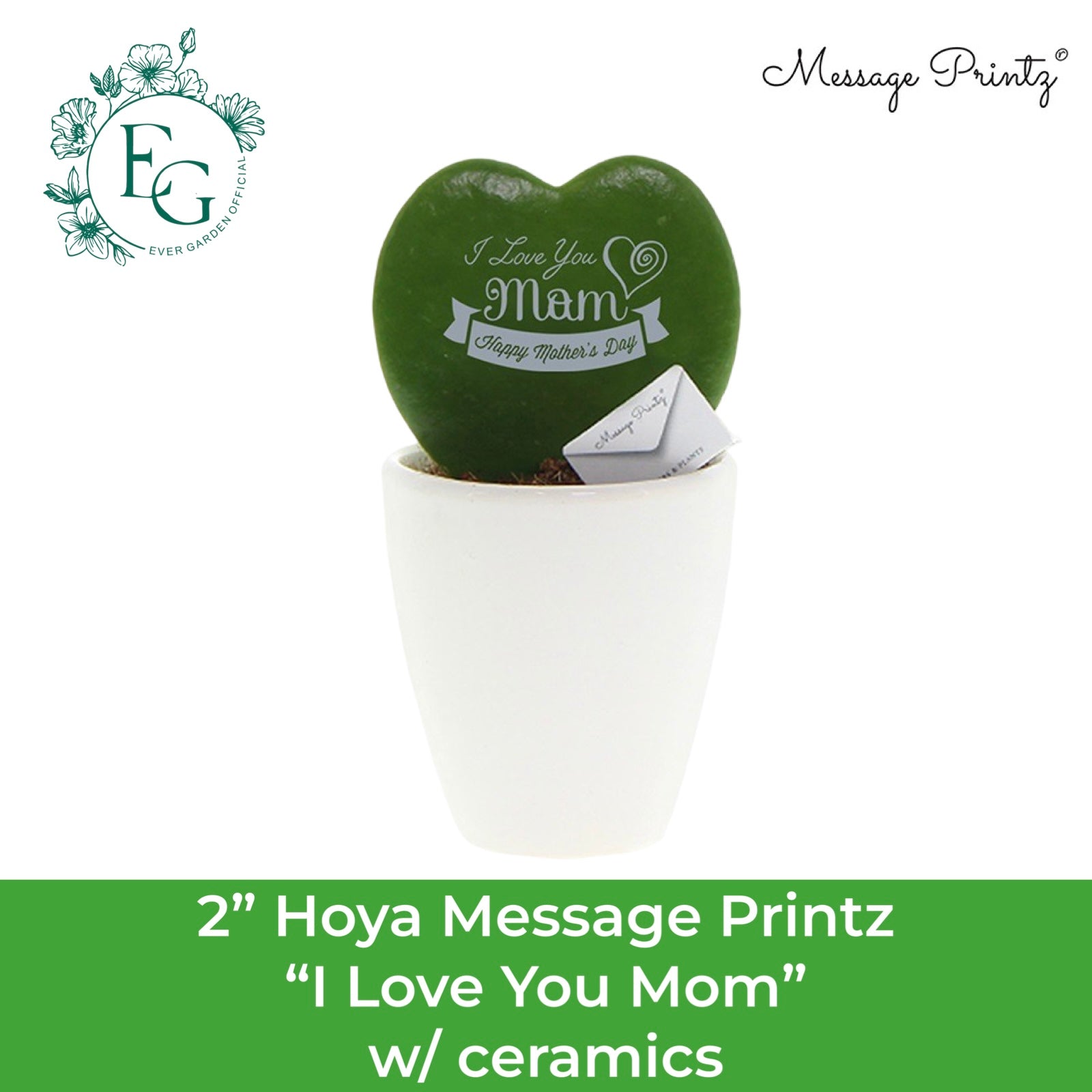 2" Message Printz "I Love You Mom"